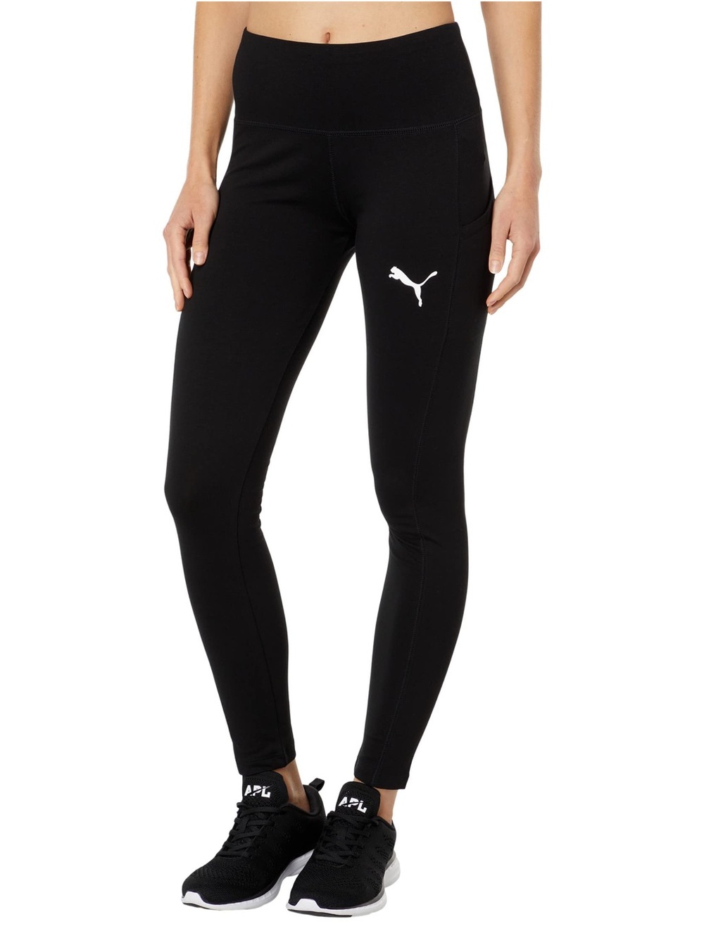 NWT Puma Forever Pocket Tights Cotton Black M